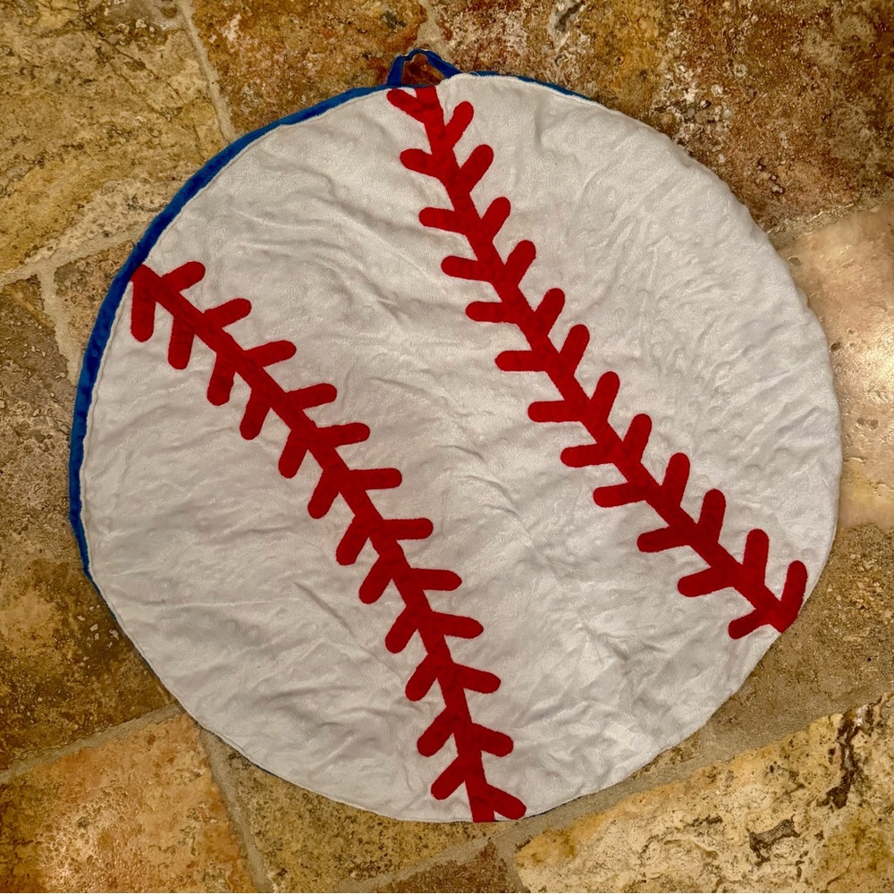 Mudpie | Baseball baby blanket